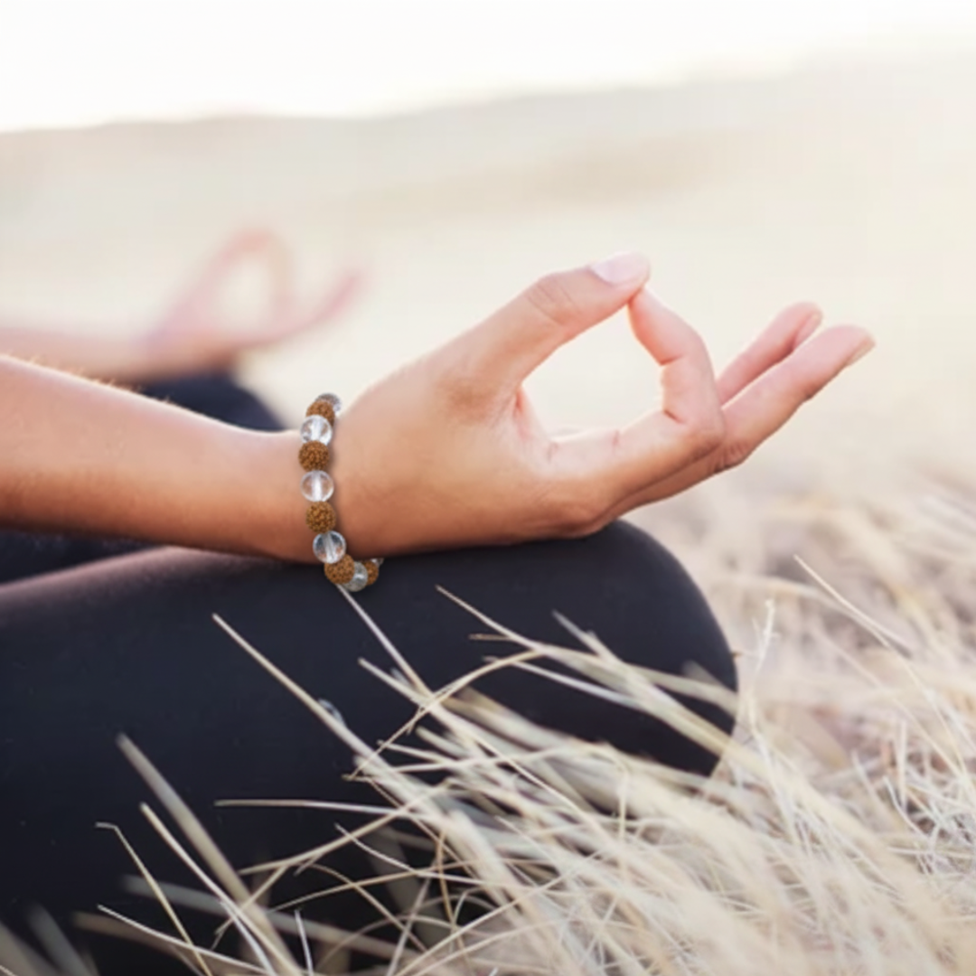 Sphatik Rudraksha Bracelet